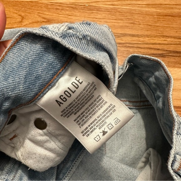 AGOLDE Denim Shorts Size 25 - Picture 7 of 9